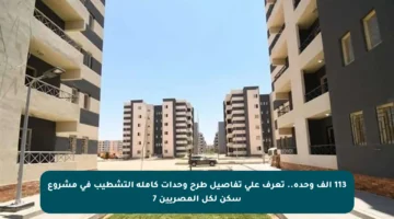 113 ألف وحدة.. تعرف على تفاصيل طرح وحدات كاملة التشطيب في مشروع سكن لكل المصريين 7